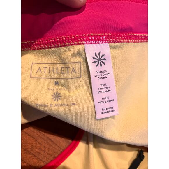 ATHLETA Pink Medium Bikini Swimsuit Bottom Lined Women's - Picture 4 of 4